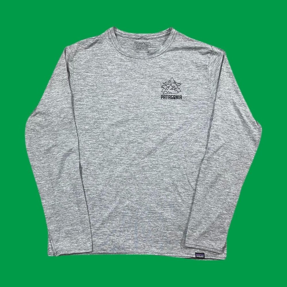 Patagonia Men's Long Sleeve Capilene Cool Daily T-shirt Medium Heather Gray